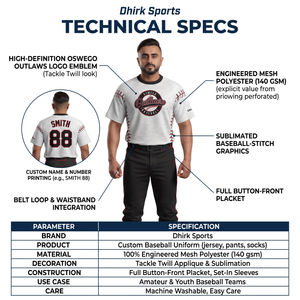 T-shirt de baseball personnalisé par sublimation pour adultes, anti-humidité, respirant, avec nom d'équipe, numéro et nom du joueur, OEM 100% - Product Image 4