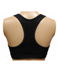 Soutien-gorge de sport respirant en maille pour femme avec coussinets amovibles, maintien élevé, idéal pour la gym et la course, haut court confortable avec bonnets - Product Image 3