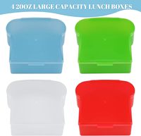 Contenants à sandwich pour boîtes à lunch Bentos Stockage des aliments Boîte à sandwich réutilisable en forme de pain grillé