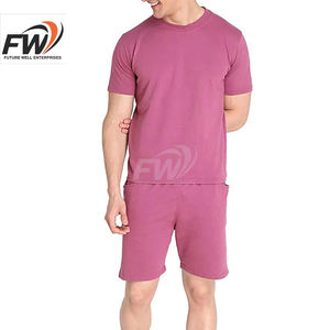 Conjunto de camiseta y pantalones cortos de verano para hombre, personalizado OEM, de alta calidad, transpirable, informal, con mangas cortas, al por mayor - Product Image 2