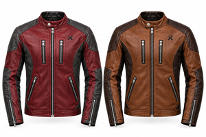 Chaqueta de Motocicleta de Cuero Heritage Cruiser |   Vino tinto, negro, verde oliva, marrón |   Fabricante OEM ODM |   Calidad Premium | - Product Image 5