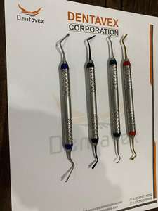 Kit de 4 Curettes Gracey Certifiées CE pour Détartrage Dentaire et Planification Radiculaire – Instruments Professionnels Dentavex Corporation - Product Image 3