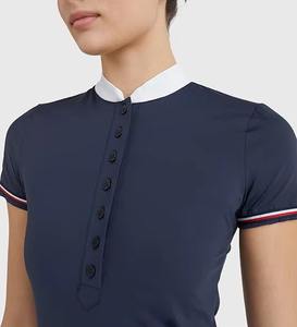 Camiseta de Competición Ecuestre de Alto Rendimiento, Tejido de Poliéster Transpirable, Costuras Resistentes, Ropa de Equitación Estándar de Exportación - Product Image 2