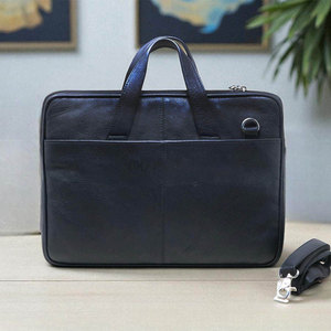 Professional Simple Customizable <b>Leather</b> Laptop <b>Backpack</b> Unisex Zipper Adjustable Shoulder Strap Air Cushion Belt <b>Large</b> Capacity - Product Image 4