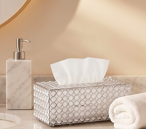 Organisateur de vaisselle en métal et cristal, porte-serviettes décoratif, idéal pour le rangement de la vaisselle à la maison et au restaurant - Product Image 6