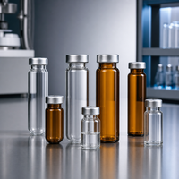 Flacons en verre injectables, bouteilles d'huiles essentielles, contenants de stockage, flacons compte-gouttes