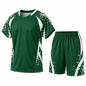 Ensemble uniforme de lacrosse d'hiver pour hommes, manches courtes, col en V, short, séchage rapide, respirant, 100% polyester, prix de gros - Product Image 5