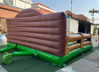 Machine de rodéo gonflable commerciale à louer, en PVC, garantie 3 ans, personnalisable, certifiée CE, pour l'extérieur