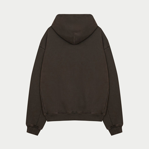 Sudadera con capucha extragrande prémium con cremallera y logotipo personalizado para hombre, de algodón grueso y forro polar, estilo urbano, fabricante mayorista OEM - Product Image 2