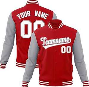 Nouvelle arrivée, veste élégante de style Lettermen, manches en cuir, fermeture éclair intégrale, veste de varsity en cuir de haute qualité pour les deux sexes - Product Image 2
