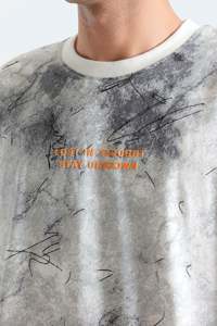 Camiseta Oversize de Estilo Urbano para Hombre, Corte Holgado, Hombros Caídos, Algodón, Personalizable con Impresión - Product Image 2