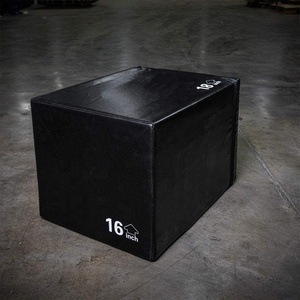 Fabricante profesional de venta al por mayor, caja de salto Plyo, caja de entrenamiento de salto pliométrica de cara suave para levantadores de pesas de entrenamiento cruzado - Product Image 4