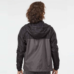 Chaqueta Cortavientos Ligera con Capucha para Hombre, Color Sólido, Casual, Manga Larga, Cierre de Cremallera, con Bolsillos Laterales, Ropa de Abrigo para Otoño - Product Image 2