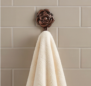 Vintage Style Rose Wall <b>Hook</b> Metal Rust Resistant Flower Design Single <b>Hook</b> for Clothing Display Door Hanger Stylish Home Accent - Product Image 5