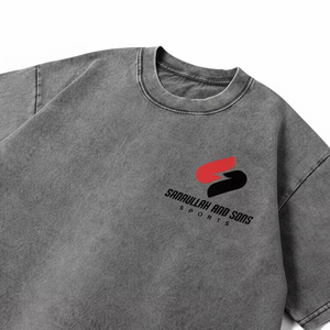 T-shirt Oversize da <span class=keywords><strong>Uomo</strong></span> con Spalle Cadenti, in Cotone Pesante 100%, Vestibilità Regolare, Casual, Stile Hip Hop, Tinta Unita, Manica Corta, Personalizzabile - Vendita all'Ingrosso - Product Image 6
