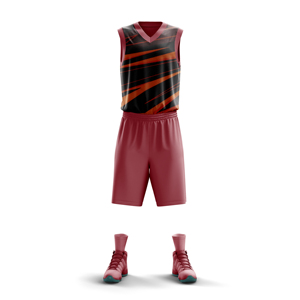 Maillot d'équipe de basketball personnalisé – Ensemble sportif respirant en polyester avec bretelles réglables, impression résistante à la décoloration et durable - Product Image 3