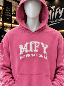 Sudadera con Capucha Nueva al por Mayor 2026 con Logotipo Personalizado Serigrafiado, Sudadera Rosa Oversize, Sudadera Premium Estilo Urbano - Product Image 2