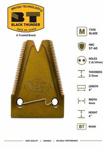 ใบมีดตัดอุตสาหกรรมแบบ M-Type |   ใบมีดเครื่องจักรเหล็กกล้าคาร์บอนสูงสำหรับส่งออก - Product Image 2