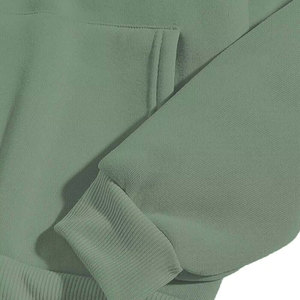 Sweat-shirt à capuche imprimé pour homme en molleton de coton vert, coupe décontractée, avec logo frontal et poche, idéal pour l'automne - Product Image 6