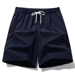 Shorts en jean cargo patchwork pour hommes, déchirés et délavés, bleus, multi-poches, vente en gros, shorts décontractés unis pour hommes - Product Image 2
