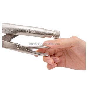 [WIGA]8GR Adjustable Chain Locking Pliers for DIY Assembly Pipe <b>Clamping</b> CR-MO Material 75mm Jaw Width - Product Image 4