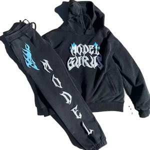 Survêtement professionnel de qualité supérieure survêtement pour hommes Logo personnalisé vêtements de sport deux pièces ensemble de pantalons de survêtement à capuche pour hommes - Product Image 2