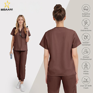 <b>Scrub</b> <b>Tops</b> for Women - V-Neck <b>Top</b> <b>Scrubs</b> with 4 Pockets, Soft Fabric Women’s Medical <b>Scrub</b> <b>Top</b>, Easy Care - Product Image 3