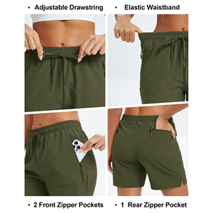 Streetwear Fashion Multi Pockets Cargo Shorts For Women Cotton Casual Wear Comfortable Fit Outdoor Wear Cargo Women's Shorts - Product Image 4