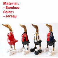 Joueur de football en bambou, artisanat artisanal