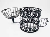 Cage à oiseaux vintage en métal petits oiseaux décor motif animal tenture murale intérieur extérieur fêtes cadeau de mariage Cage à oiseaux