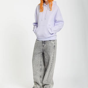 Sudadera con Capucha Extra Grande de Invierno para Mujer, 100% Algodón, Logotipo Bordado en la Parte Delantera, Color y Talla Personalizables - Product Image 5