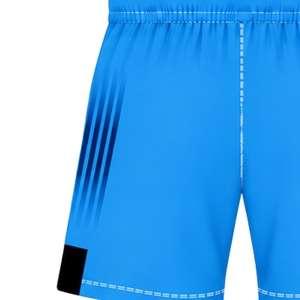 Shorts de rugby bleu électrique et noir, taille élastique, respirants, légers, pour l'entraînement d'équipe, performance sportive, uniforme de sport - Product Image 4