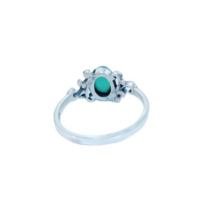 Bague élégante en argent sterling 925 avec pierres précieuses en onyx vert Bague à porter quotidiennement à la mode - Product Image 4