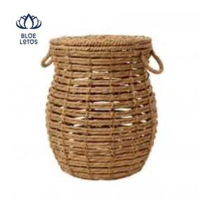 Cesta de Jacinto de Agua Vietnamita Hecha a Mano, Cesta de Almacenamiento Natural para Decoración y Organización del Hogar, ¡EN OFERTA! - Product Image 1