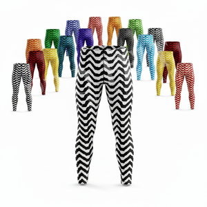 Running Summer Apparel Customized Printed All Over Sublimation Compression Leggings Trendy Training Workout OEM Custom Pants - Product Image 1