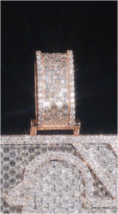 Pendentif Breloque Personnalisé Moissanite Iced Out, Bijoux Hip Hop Bling, Vente en Gros, Plaqué Or 18 carats, Or Rose, Argent, Plaque Nominative pour Hommes - Product Image 6
