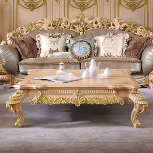 ชุดโซฟาห้องนั่งเล่นสไตล์ยุโรป ทำจากไม้มะฮอกกานีแท้ แกะสลักด้วยมือ หุ้มเบาะอย่างหรูหรา เฟอร์นิเจอร์คุณภาพสูง ผลิตในอินโดนีเซีย - Product Image 6