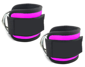 Sangles de cheville respirantes pour machines à câbles, manchettes de gym réglables pour les kickbacks, les extensions de jambes, les curls et l'entraînement des hanches - Product Image 4