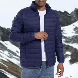 Veste matelassée légère et chaude pour homme, OEM, avec 4 poches, résistante à l'eau et au vent, vêtement décontracté pour l'extérieur - Product Image 5