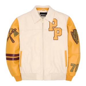 Vestes Avirex pour hommes en cuir de vachette véritable 100% sur mesure, pour l'hiver, fabricant OEM, broderie, streetwear - Product Image 1