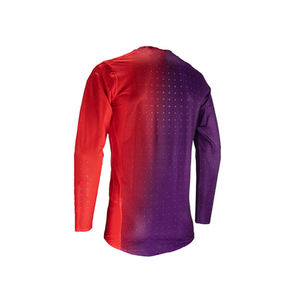 Men's Black <b>Red</b> Motorcycle Racing <b>Suit</b> Full Sleeve Polyester Color Blocked Sublimation Printed Quick Dry Breathable Wear - Product Image 5