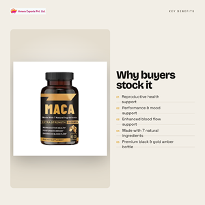 Cápsulas de Raíz de Maca de Marca Privada, Extracto de Tongkat Ali y Tribulus, Suplemento de Energía y Vitalidad para Hombres, 60 Cápsulas, OEM, ODM, Venta al Por Mayor - Product Image 3