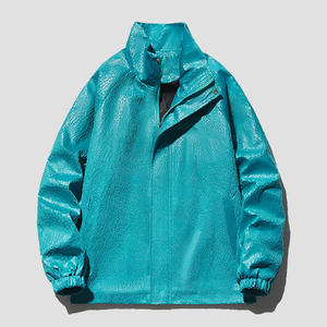 Luxury Custom High Quality Plus Size Leather <b>Jacket</b> Men Blank Retro Loose Oversize PU <b>Jacket</b> Glass <b>Pattern</b> <b>Quilted</b> <b>Jacket</b> - Product Image 4