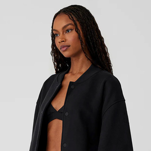 Custom Women Varsity Jacket with Embroidery Comfortable Street Wear Premium Fit Stylish Design Sustainable Washable - Product Image 5