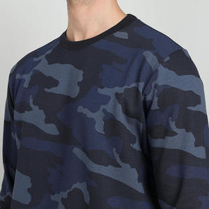 Sudadera de invierno para hombre, holgada, informal, 100% algodón, forro polar, sin forro, cuello redondo, estampado digital, 410g, antiencogimiento - Product Image 2