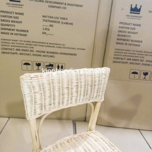 Sillas Infantiles de Mimbre Natural Hechas a Mano, Muebles de Ratán para Alquiler en Fiestas, Asientos para Eventos Infantiles, Proveedor OEM ODM - Product Image 4