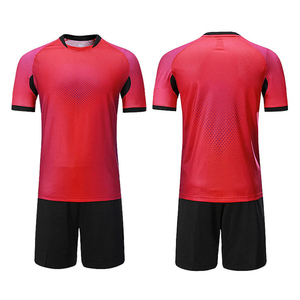 Custom Football Jersey Set Polyester Soccer Uniform Breathable Heat Transfer Printing OEM Wholesale Teamwear Kit - Product Image 3