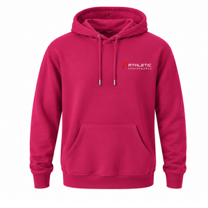 Men's Custom Cerise Pink Pullover <b>Hoodie</b> Fleece Sweatshirt Long Sleeve Regular Fit Drawstring Kangaroo Pocket Casual Streetwear - Product Image 1
