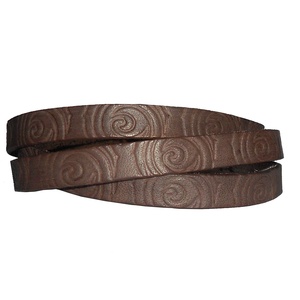 Gran oferta, cordón de cuero plano de 10mm de ancho y 2mm de grosor, alta calidad para fabricación de joyas DIY, accesorios artesanales de último diseño - Product Image 3