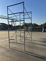 Sistema de Andamios Móviles H con Escalera, Andamios Duraderos y Portátiles para Proyectos de Construcción